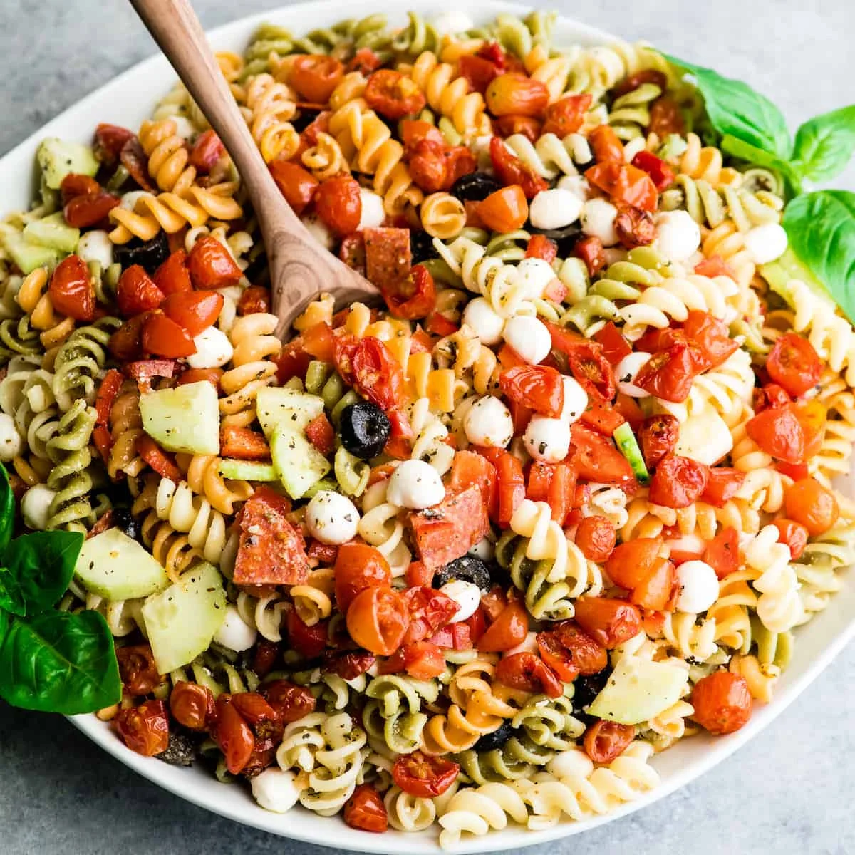 The Best Pasta Salad Recipe with Homemade Dressing