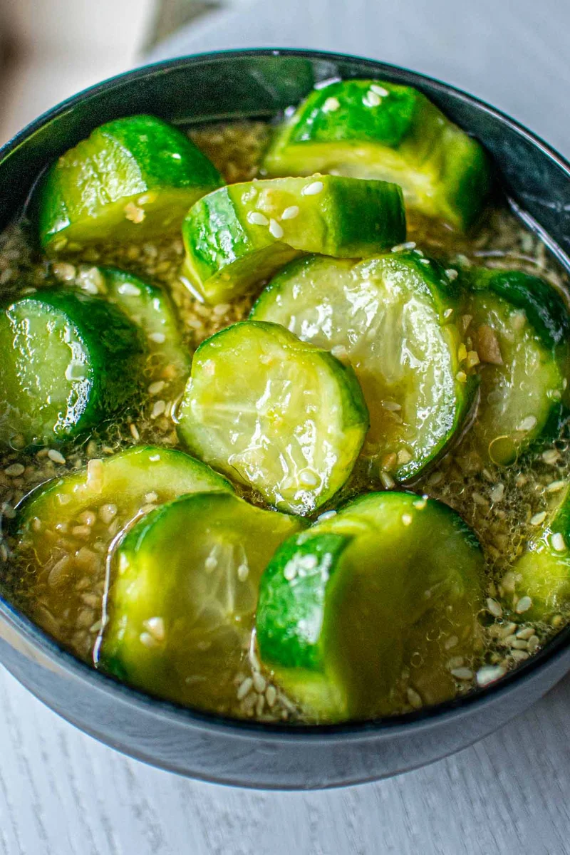 Korean Cucumber Salad (Not Spicy At All!)