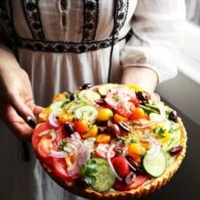 Mediterranean Fresh Tomato Tart