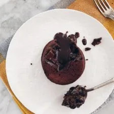 A Single Molten Chocolate Cake