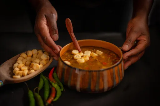 Peasant slow cooked chicken soup