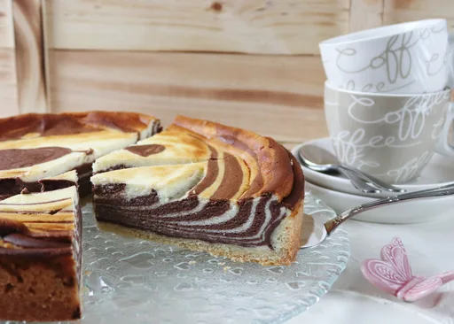Zebra-Käsekuchen