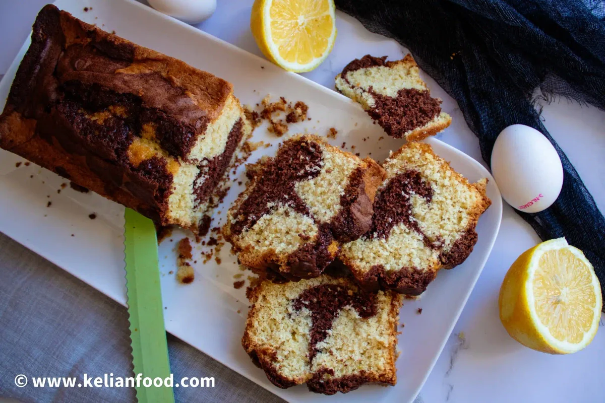 Recette gâteau marbré moelleux