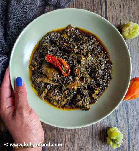 receta de eru con espinacas