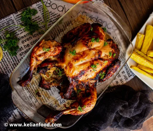 Pollo asado al horno