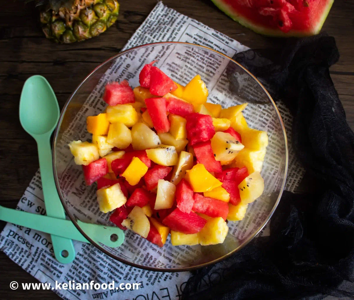 Tropical fruit salad