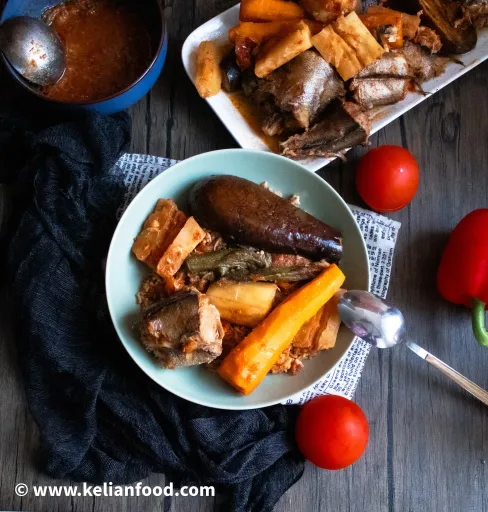 Senegalese fish and broken rice (Ceebu Jën)