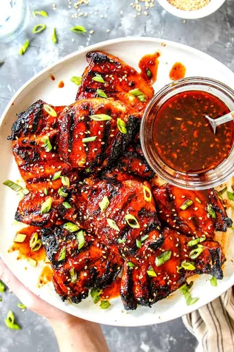 Pollo a la barbacoa coreana