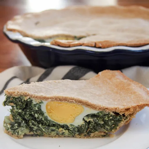 Torta pascualina (pastel de espinaca y requesón)