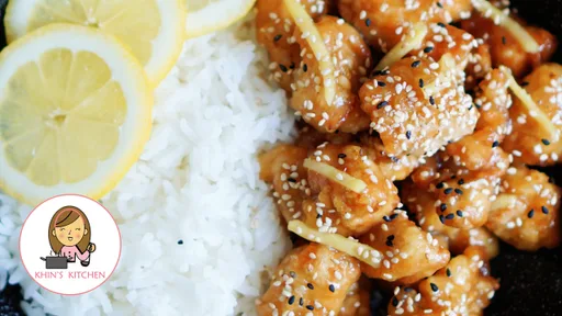 Pollo crujiente a la miel y limón