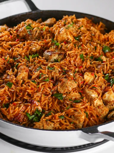 Arroz con pollo a la mantequilla