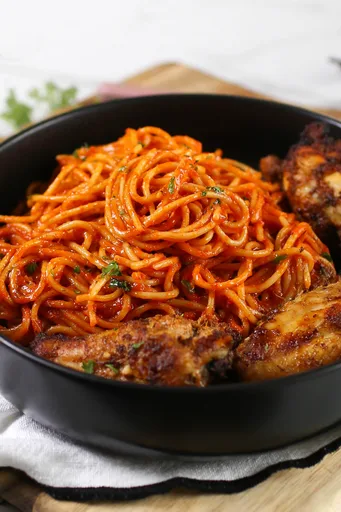 Espaguetis Jollof