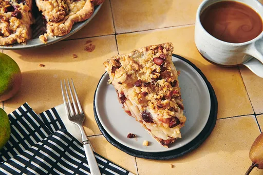 Cherry, Almond, and Pear Pie