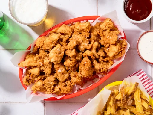 Pollo crujiente estilo palomitas