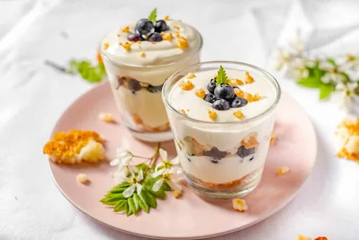 Postre con mascarpone y rocas de coco
