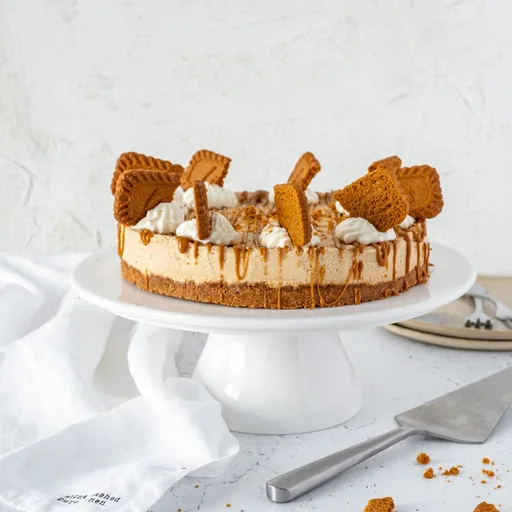 Tarta de queso con galleta speculaas
