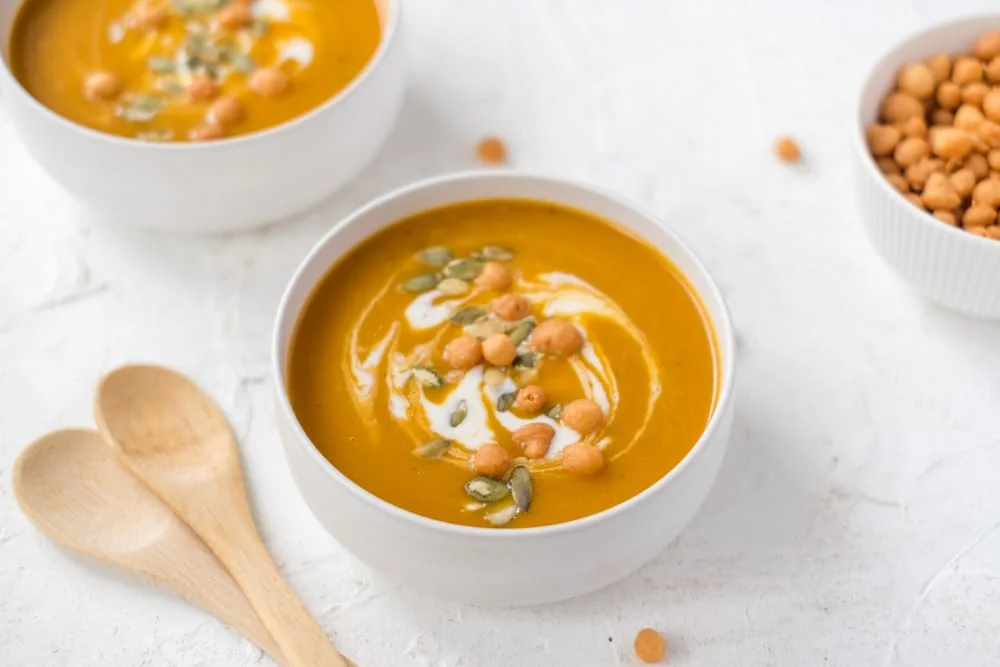 Roasted sweet potato soup
