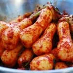Ponytail radish kimchi (Chonggak Kimchi)