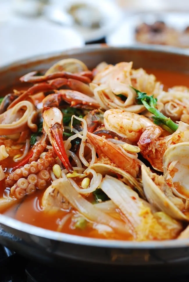 Haemul Jeongol (Spicy Seafood Hot Pot)