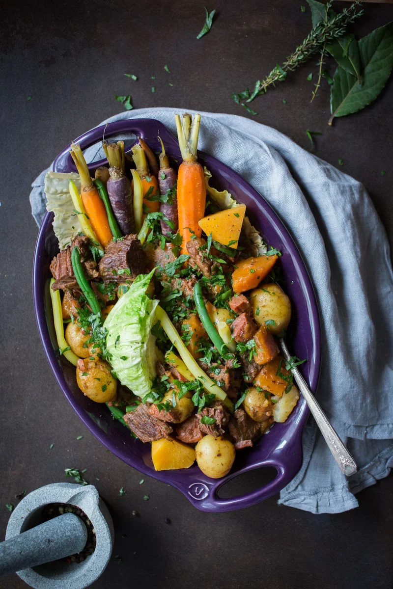 Bouilli de boeuf et de légumes