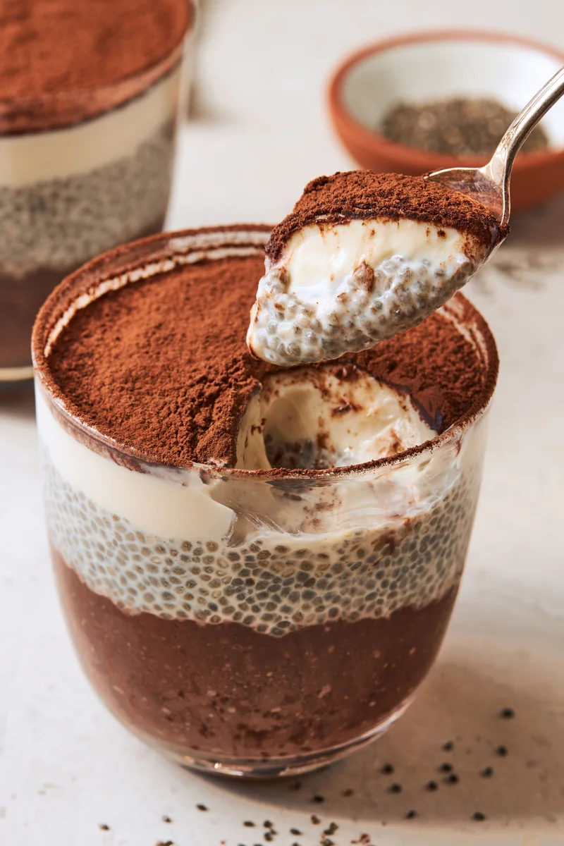 Pouding de chia façon tiramisu