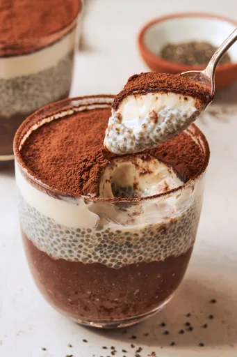 Pouding de chia façon tiramisu