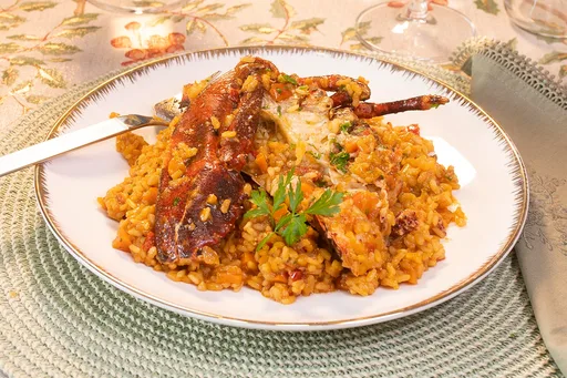 Arroz con Lubrigante gallego