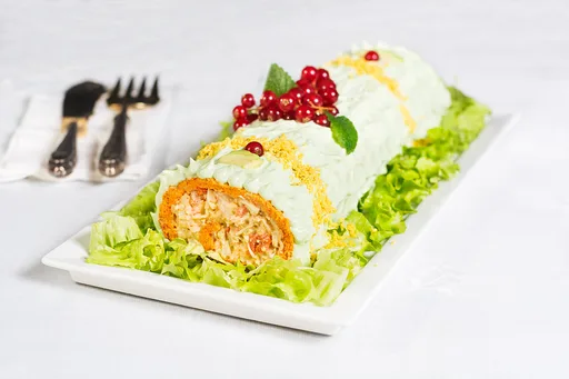 Brazo de rape y centolla de la ría. Marisco