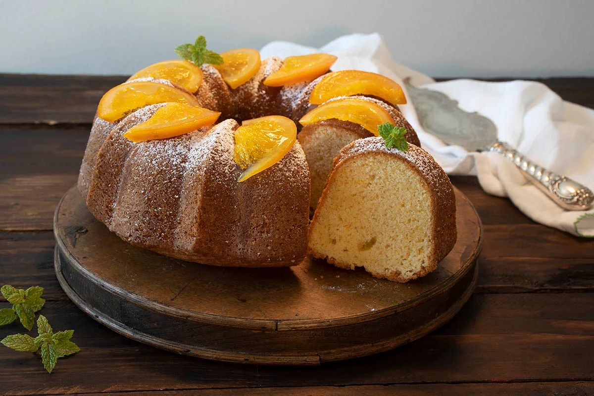 Bundtcake de naranja y mantequilla
