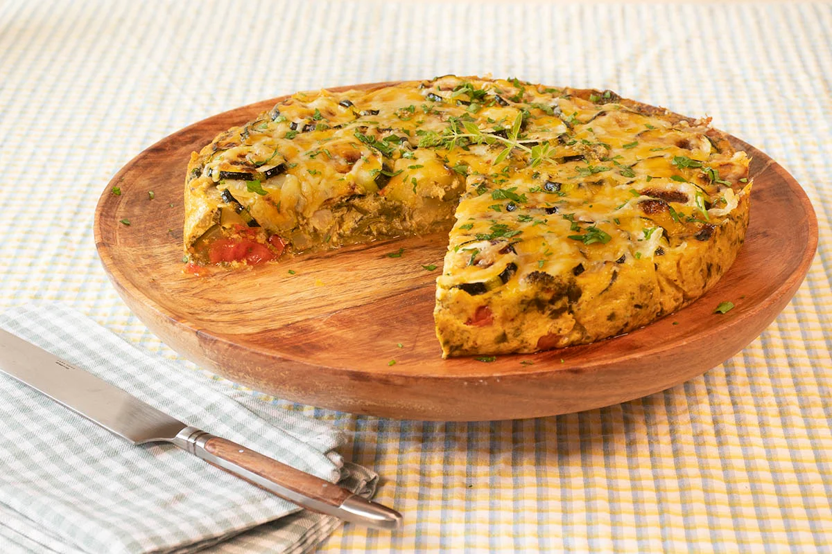 Pastel de acelgas y calabacin