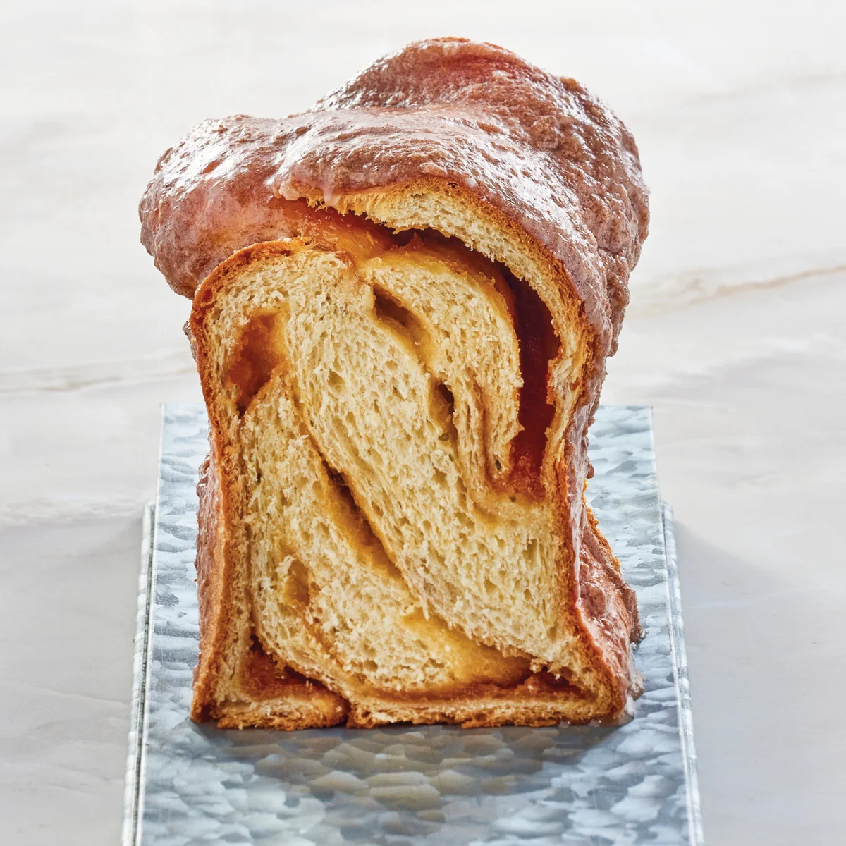 Babka de caramelo de pera