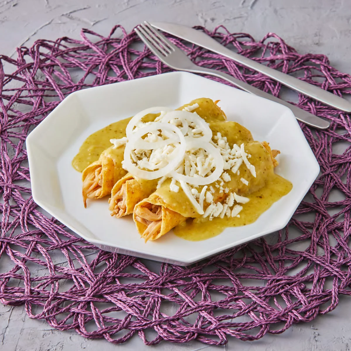 Enchiladas suizas de setas