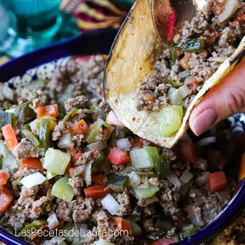 Picadillo de res a la mexicana