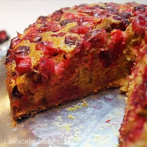 PASTEL CON ARÁNDANOS