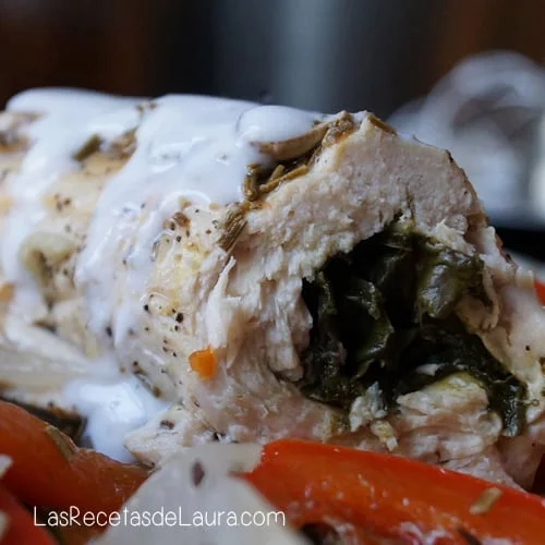 Pechuga de Pollo Rellena de Espinacas