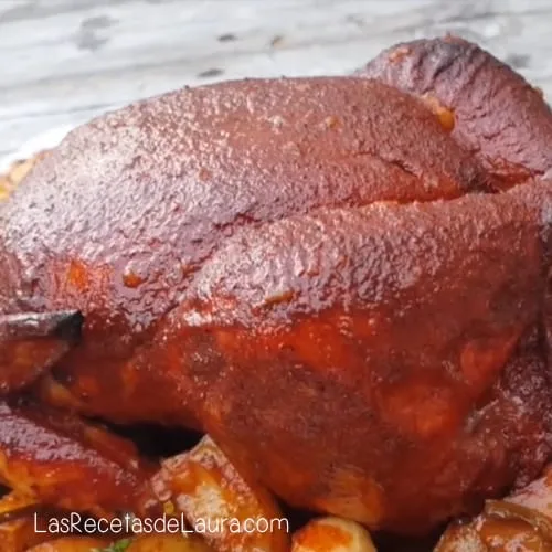 POLLO ADOBADO AL HORNO