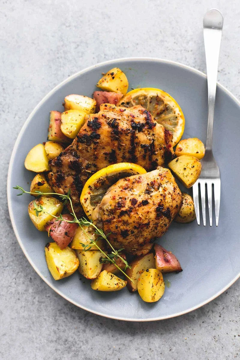 Baked Lemon Herb Chicken & Potatoes