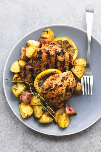 Baked Lemon Herb Chicken & Potatoes
