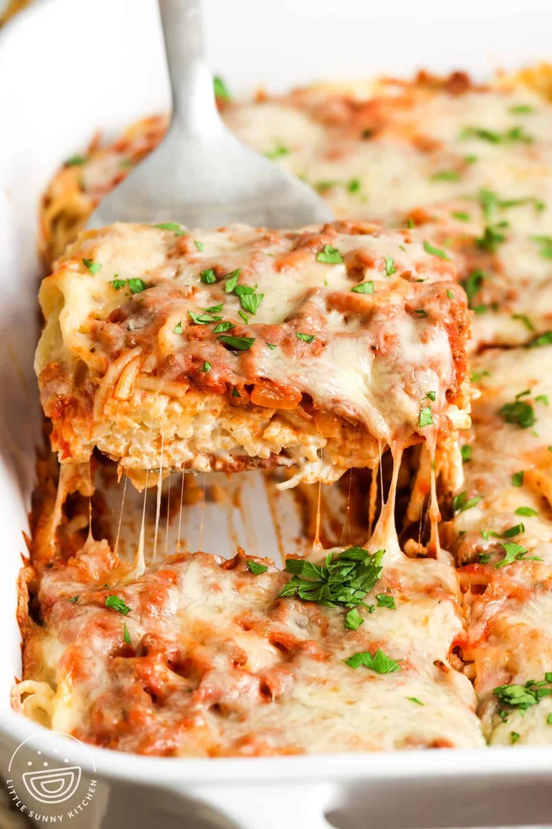 Baked Cream Cheese Spaghetti