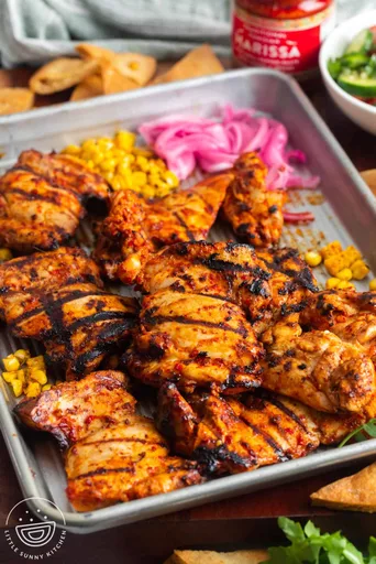 Receta de pollo a la parrilla con harissa
