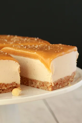 Tarta de queso vegana
