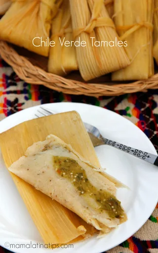 Tamales de chile verde