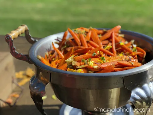 Zanahorias Asadas con Miel