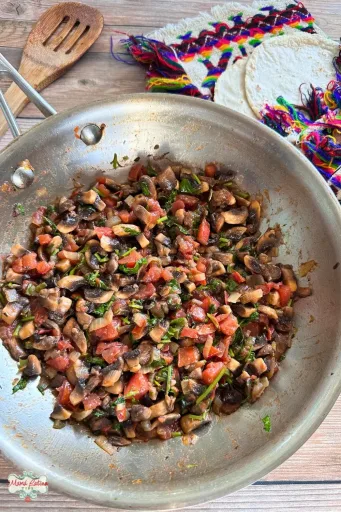 Receta de champiñones al estilo mexicano