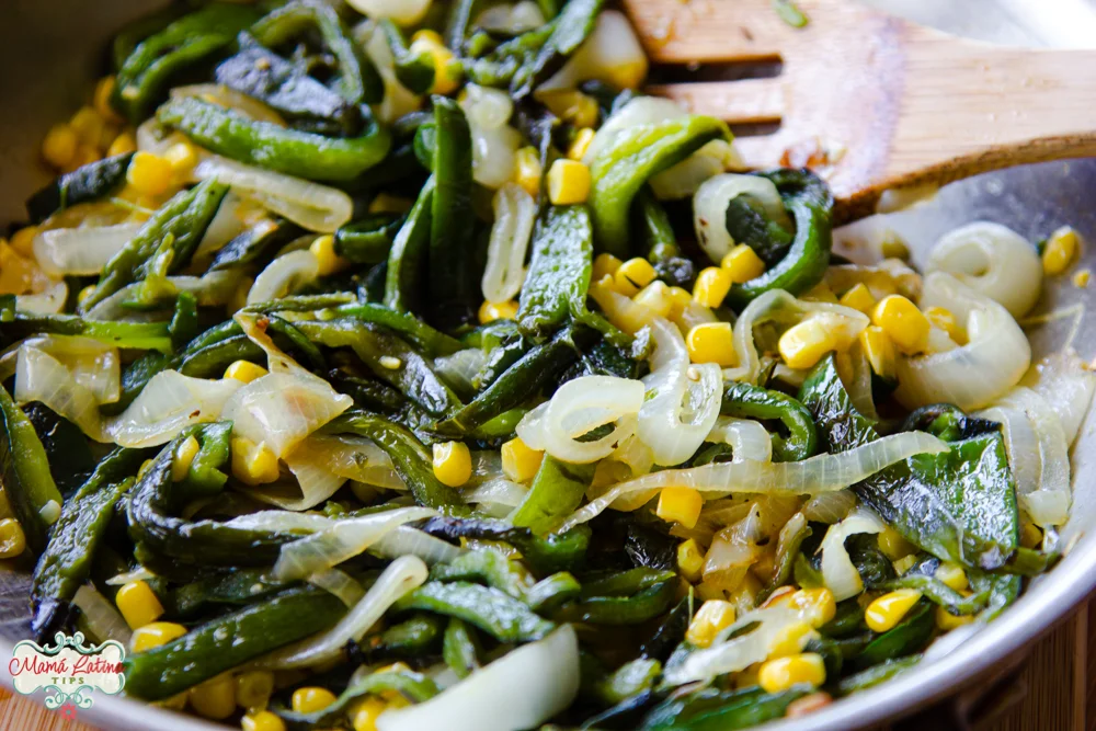 Rajas con Elote