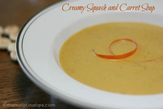 Receta de Crema de Zanahoria y Calabaza