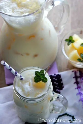 Receta de Agua Fresca de Piña Colada