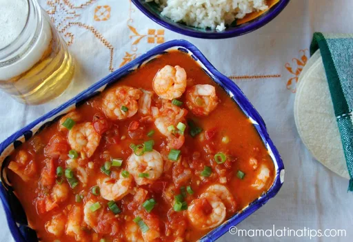 Camarones en salsa