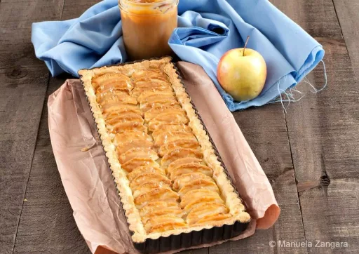 Tarta de Manzana y Dulce de Leche