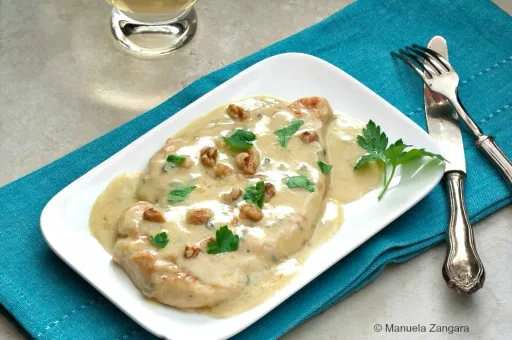 Receta de pollo al Gorgonzola (Scaloppine italiana)